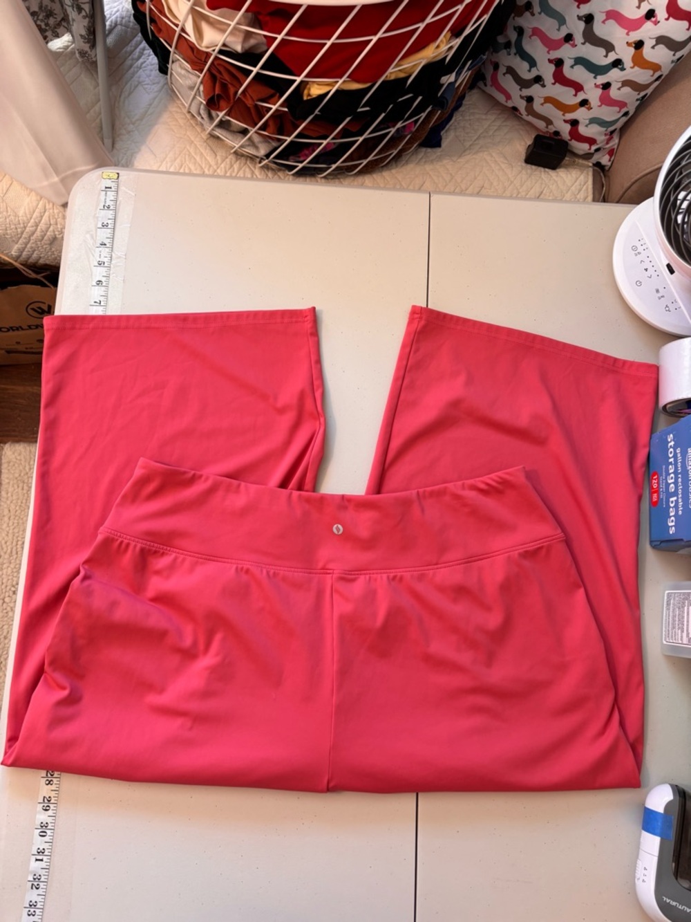 Santiny Womens Coral Culottes Pants Plus Size XXXL Travel Cruise Office Church - Picture 3 of 10